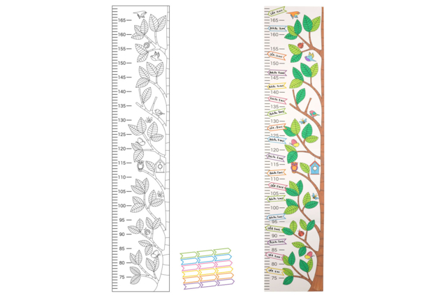 Coloring Growth Chart in Thick Card - 1 Meter - 4 - Coloring Books and Drawings - 10doigts.com - Livres de coloriage et dessins : pour apprendre et s'évader - 10doigts.fr