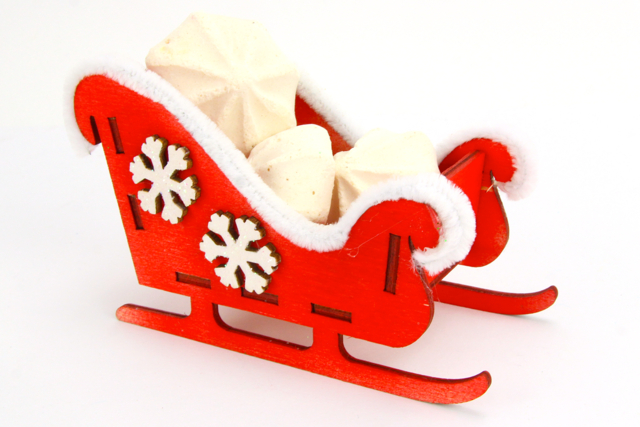 Wooden Sleigh to Assemble - 13 cm - 4 - Christmas Wooden Objects - 10doigts.com - Objets en bois Noël - 10doigts.fr