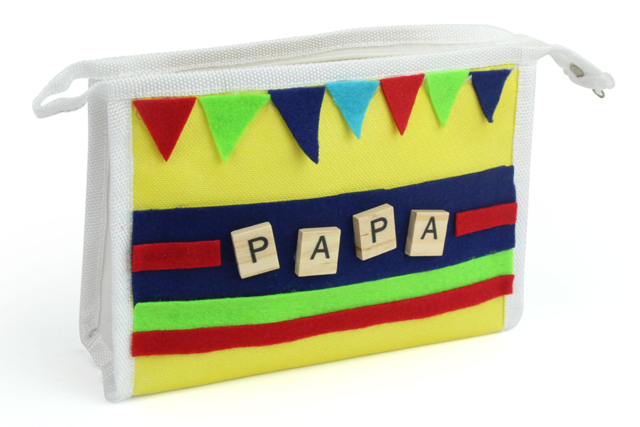 necessaire de aseo papa - Coton, lin - Textiles - 10doigts.fr