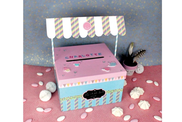 Square White Cardboard Urn - 3 - Cardboard Boxes and Baskets - 10doigts.com - Boîtes et corbeilles en carton - 10doigts.fr