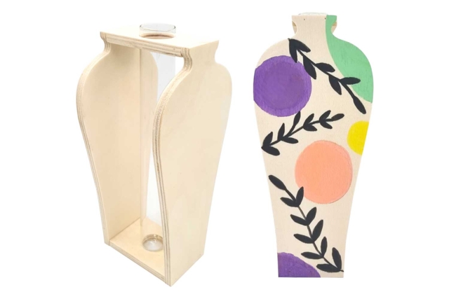 Wooden Vase - 2 - Office Supplies - 10doigts.com - Objets pour le bureau : personnalisez votre espace de travail - 10doigts.fr