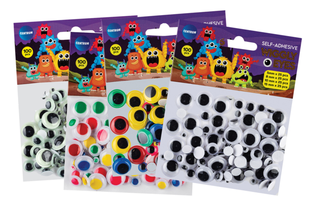 Adhesive Movable Eyes - Colors of Your Choice - 1 - Googly Eyes - 10doigts.com - Yeux mobiles - 10doigts.fr