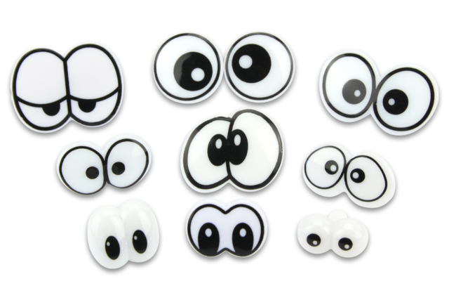 Funky Emotion Eyes - 9 Pieces - 1 - Accessories for modeling clay - 10doigts.com - Accessoires pour pâtes à modeler - 10doigts.fr