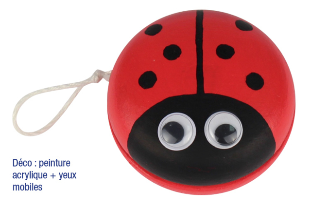 yoyo mariquita - Jeux et Jouets en bois - 10doigts.fr