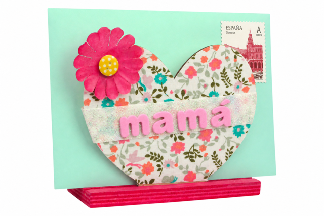 Portatarjetas corazón - Objets pour le bureau : personnalisez votre espace de travail - 10doigts.fr