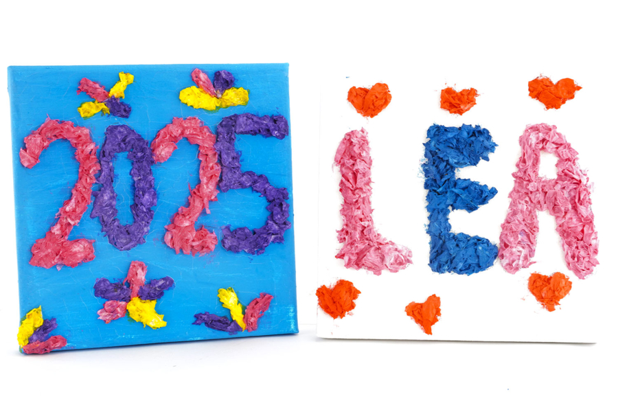 Relief Painting with Paper Towel