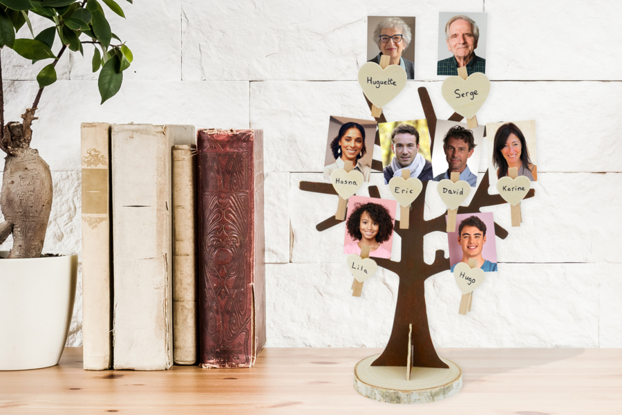 Árbol genealógico hecho a mano