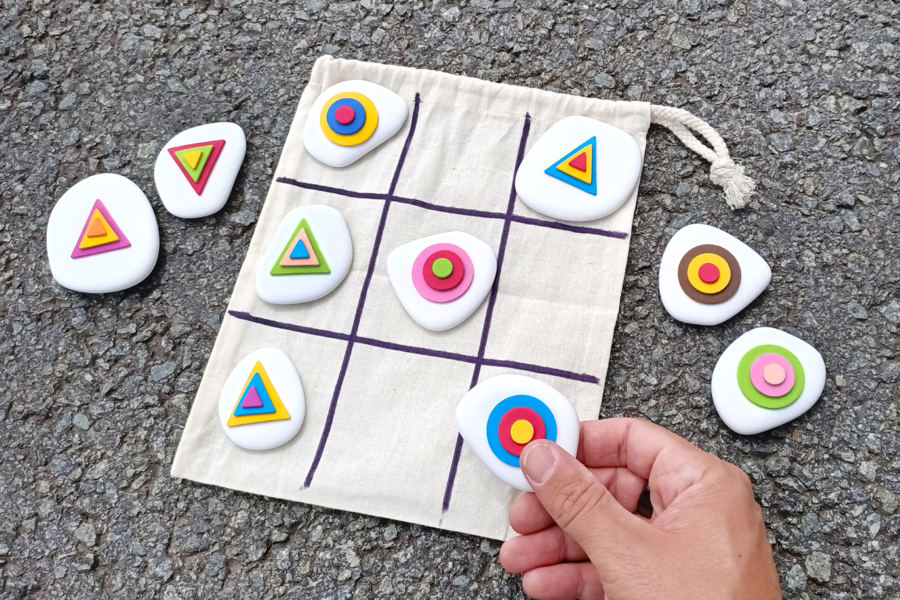 Juego de tres en raya a fabricar uno mismo